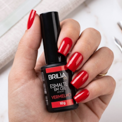 Esmalte em Gel Brilia Nails 10g - Cor: Vermelho