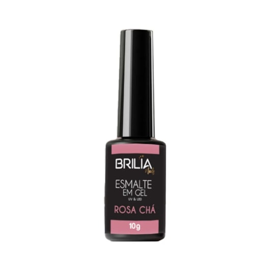 Esmalte em Gel Brilia Rosa bebê 10g UV/LED Rosa Chá Promoção para unhas