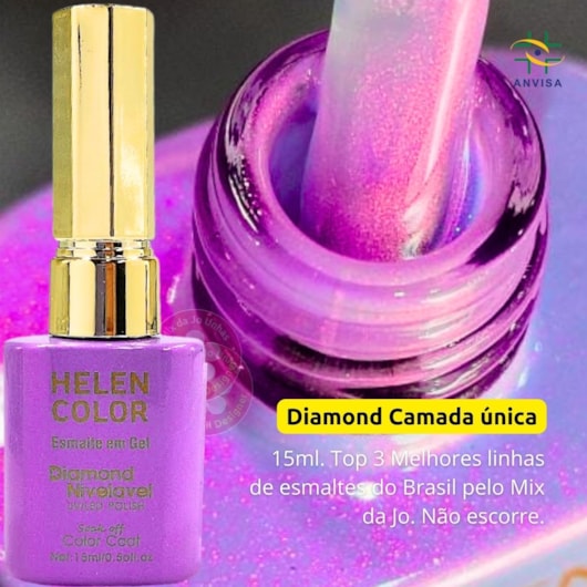 Esmalte em gel Butterfly Helen Color 15ml Diamond 69 para unhas