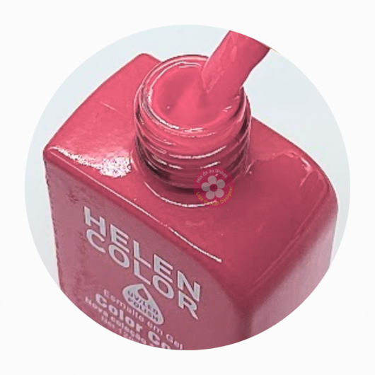 Esmalte em gel Calypso Coral Helen Color 12ml Conexão 81 para unhas