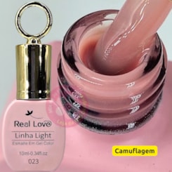 Esmalte em gel Camuflagem Cover 23 Unhas de sorvete 10ml Real Love Chaveirinho Esmalte em gel Camuflagem Cover 23 Unhas de sorvete 10ml Real Love Chaveirinho