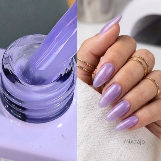 Esmalte em gel Camuflagem Lilás Helen Color 12ml Conexão 206 para unhas