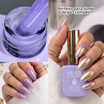 Esmalte em gel Camuflagem Lilás Helen Color 12ml Conexão 206