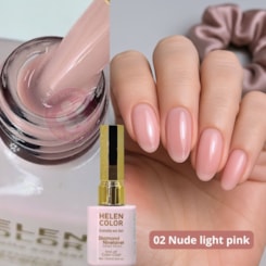 Esmalte em gel Camuflagem Nude 02 Diamond 15ml Helen Color