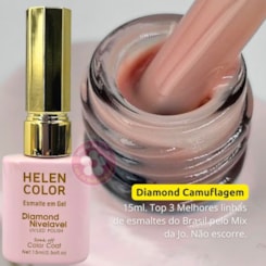 Esmalte em gel Camuflagem Nude 04 Diamond 15ml Helen Color Esmalte em gel Camuflagem Nude 04 Diamond 15ml Helen Color