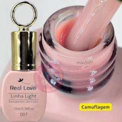 Esmalte em gel Camuflagem Nude 07 10ml Real Love Chaveirinho Esmalte em gel Camuflagem Nude 07 10ml Real Love Chaveirinho