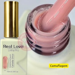 Esmalte em gel Camuflagem Nude 08 Linha PRO Real Love Esmalte em gel Camuflagem Nude 08 Linha PRO Real Love