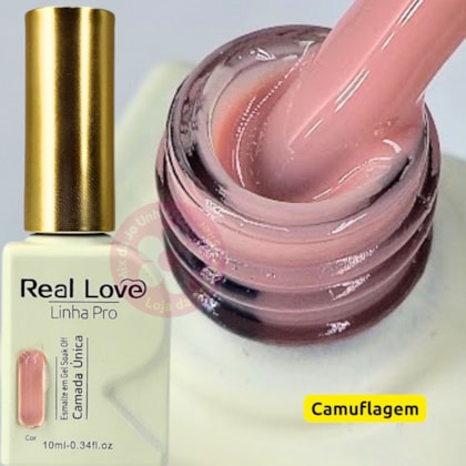 Esmalte em gel Camuflagem Nude 08 Linha PRO Real Love