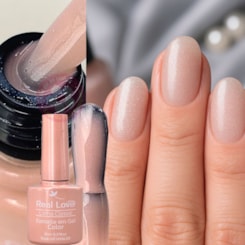 Esmalte em gel Camuflagem pink cintilante Real Love Linha Classic 8ml 006 Esmalte em gel Camuflagem pink cintilante Real Love Linha Classic 8ml 006