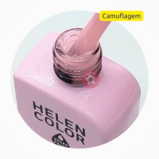Esmalte em gel Camuflagem Rosinha Candy Helen Color 12ml Conexão 53 para unhas