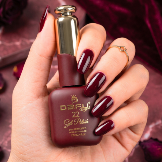 Esmalte em gel Cereja Fechado 22  Dafu 12ml Infinito Glow para unhas