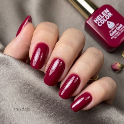 Esmalte em gel Cereja perfeito Helen Color 12ml Conexão 120