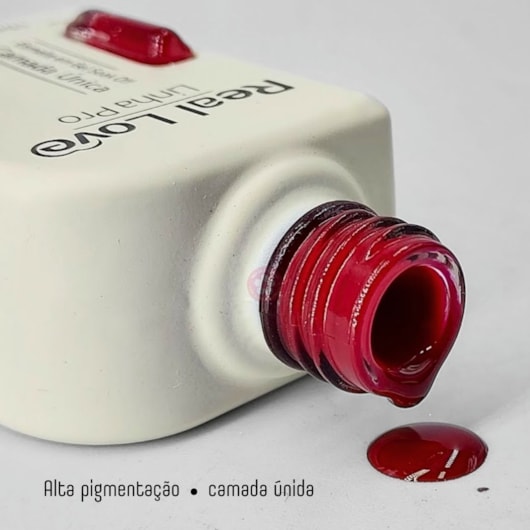 Esmalte em gel Cherry Linha PRO Real Love para unhas