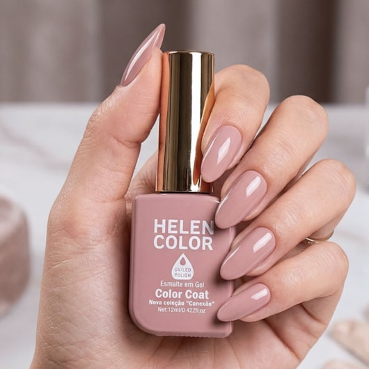 Esmalte em gel Chique pele Helen Color 12ml Conexão 190 para unhas