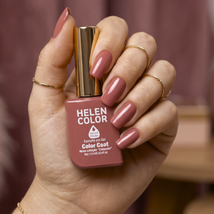 Esmalte em gel Chocolate ao leite Helen Color 12ml Conexão 194