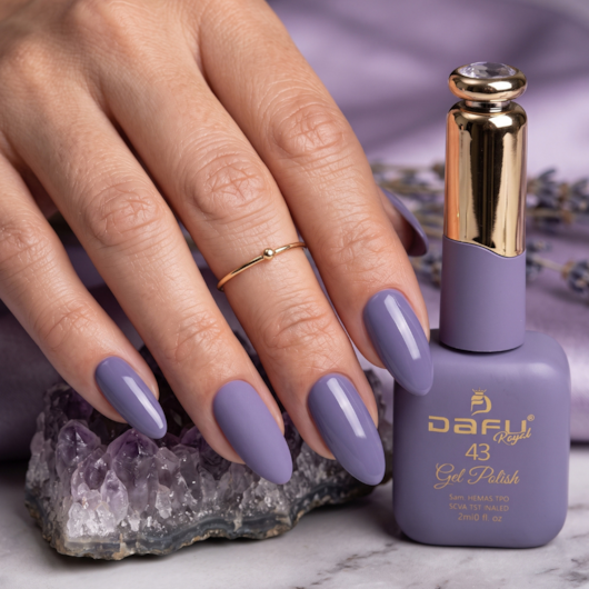 Esmalte em gel Cinza 43 Dafu 12ml Infinito Glow para unhas