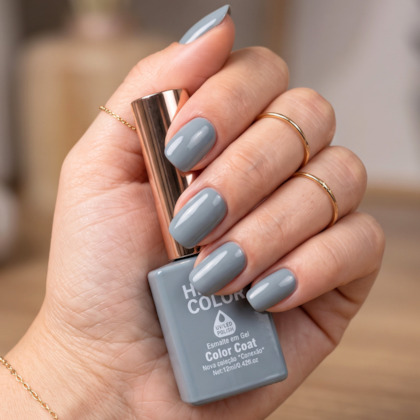 Esmalte em gel Cinza Azulado Helen Color 12ml Conexão 243