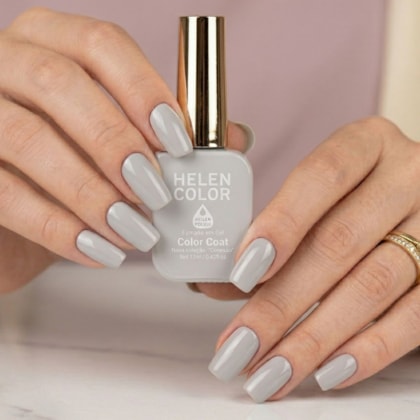 Esmalte em gel Cinza Claro Helen Color 12ml Conexão 188 Patins