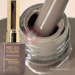 Esmalte em gel Cinza Taupe 55 Diamond 15ml Helen Color Esmalte em gel Cinza Taupe 55 Diamond 15ml Helen Color