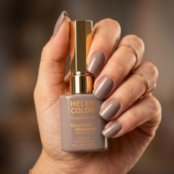 Esmalte em gel Cinza Taupe Helen Color 15ml Diamond 55 Esmalte em gel Cinza Taupe Helen Color 15ml Diamond 55