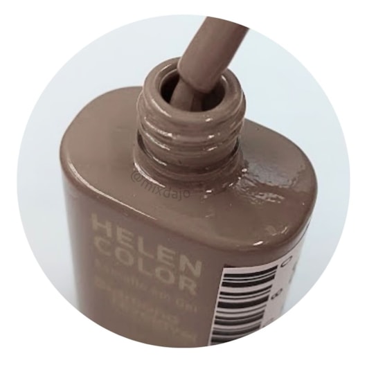 Esmalte em gel Cinza Taupe Helen Color 15ml Diamond 55 para unhas