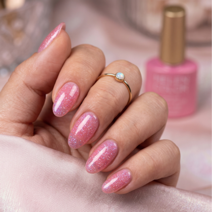 Esmalte em Gel com glitter lilás holográfico Helen Color 10ml 41
