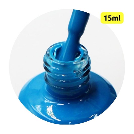 Esmalte Em Gel D&Z 15ml Linha B - Cor: Azul B-20 - Imagem principal - f5c96b05-5b04-4d87-9f50-8b4858d55a52
