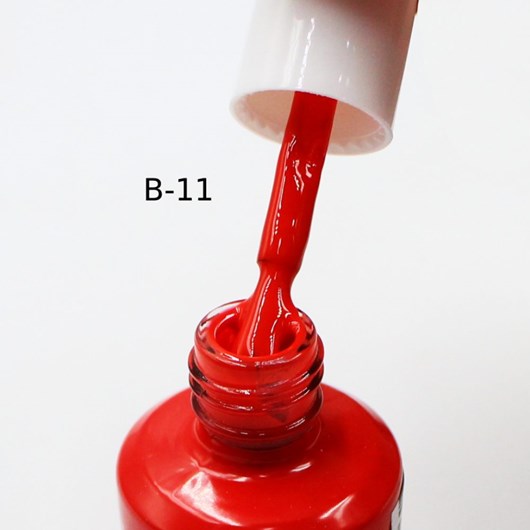 Esmalte Em Gel D&Z 15ml Linha B - Cor: Vermelho B-11 para unhas
