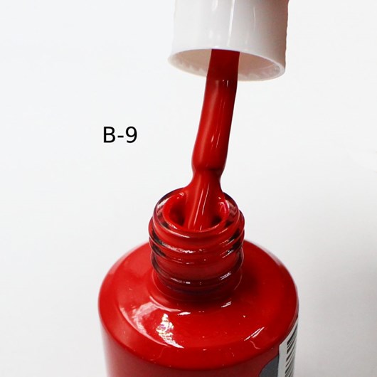 Esmalte Em Gel D&Z 15ml Linha B - Cor: Vermelho B-9 para unhas