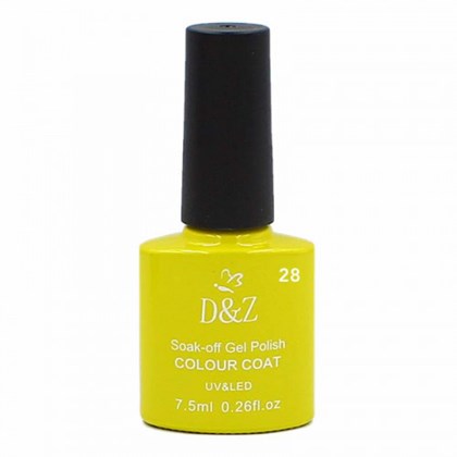 Esmalte em Gel D&Z 7,5ml Linha B Cor: Amarelo B-28