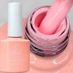 Esmalte em gel D&Z 7,5ml Linha E - Cor: 403 Rosa Salmão