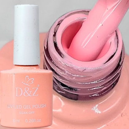 Esmalte em gel D&Z 7,5ml Linha E - Cor: 403 Rosa Salmão