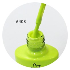 Esmalte em gel D&Z 7,5ml Linha E - Cor: 408 Verde Bebê Neon
