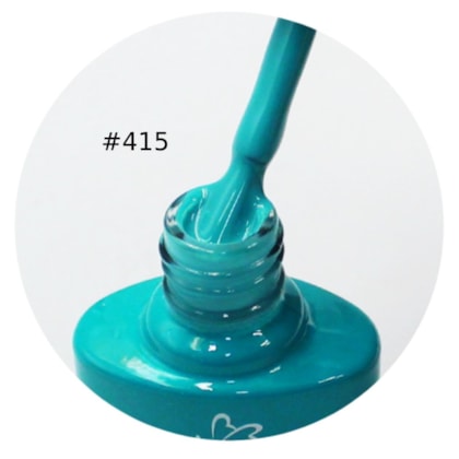 Esmalte em gel D&Z 7,5ml Linha E - Cor: 415 Verde Água
