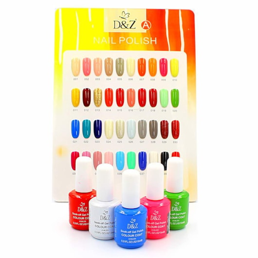 Esmalte Em Gel D&z Linha A 15ml Cor: 001 Bege Claro para unhas