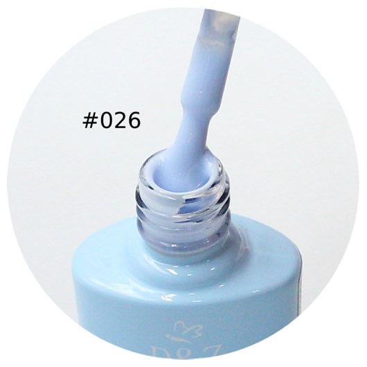 Esmalte Em Gel D&Z Linha A 7,5ml Cor: 026 Azul Clarinho para unhas