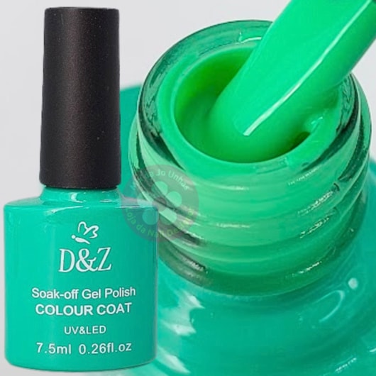 Esmalte Em Gel D&Z Linha A 7,5ml Cor: 036 Verde para unhas