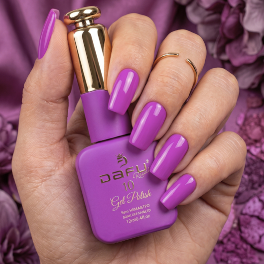 Esmalte em gel Fúcsia 10 Dafu 12ml Infinito Glow para unhas