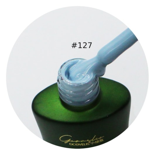 Esmalte em Gel Gcovelis 12ml #127 Azul Pastel para unhas