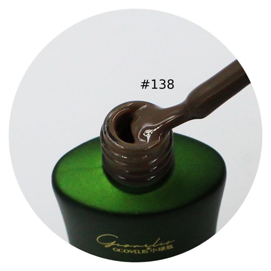 Esmalte em Gel Gcovelis 12ml #138 Chocolate Ao Leite para unhas