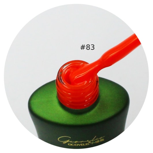 Esmalte em Gel Gcovelis 12ml #83 Laranja Neon para unhas