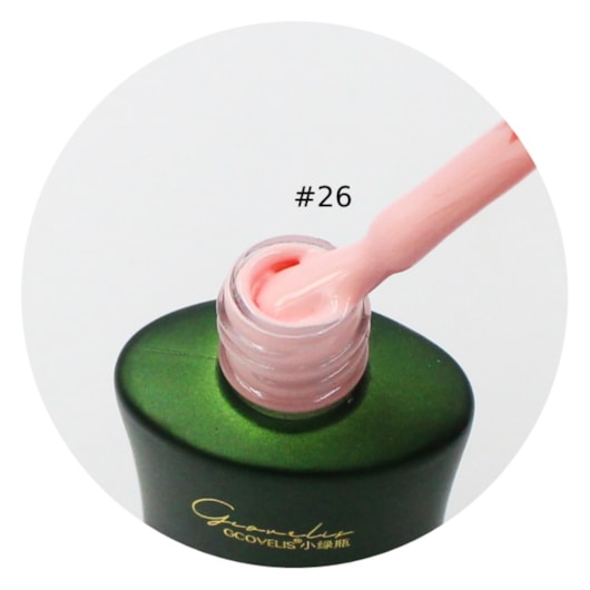 Esmalte em Gel Gcovelis Candy Color rosa 26 12ml para unhas