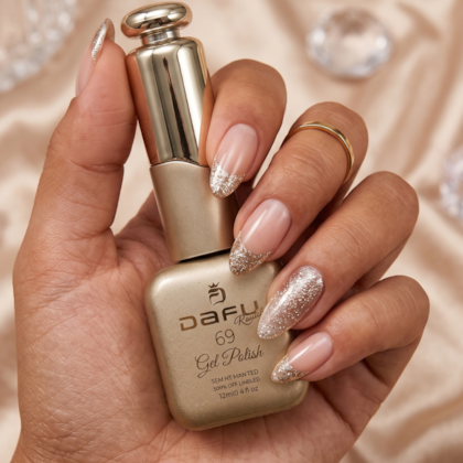 Esmalte em gel Glitter Champagne 69 Dafu 12ml Infinito Glow