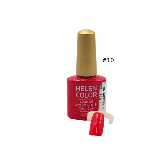 Esmalte Em Gel Helen Color 10ml Anvisa Cor: #10 - Rosa Escuro para unhas