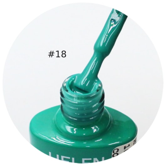 Esmalte Em Gel Helen Color 10ml Anvisa Cor: #18 - Verde para unhas