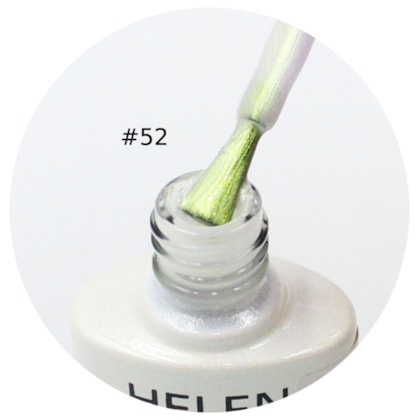 Esmalte Em Gel Helen Color 10ml Anvisa Cor: #52 - Branco Cintilante