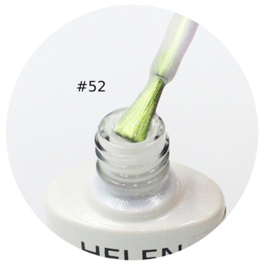 Esmalte Em Gel Helen Color 10ml Anvisa Cor: #52 - Branco Cintilante para unhas