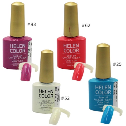 Esmalte Em Gel Helen Color 10ml Anvisa Cor: #99 - Cinza Cimento para unhas
