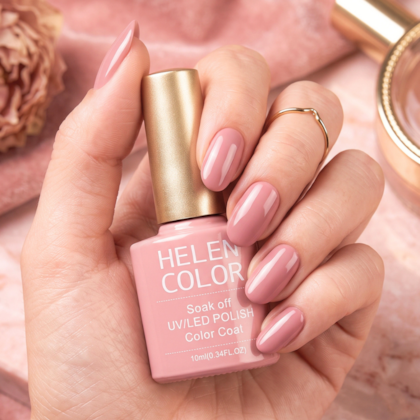Esmalte em Gel  Helen Color 10ml Cor:101 Nude Rose