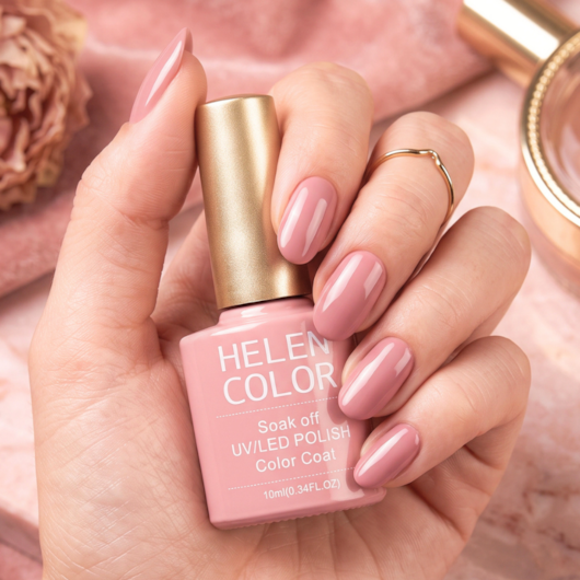 Esmalte em Gel  Helen Color 10ml Cor:101 Nude Rose para unhas